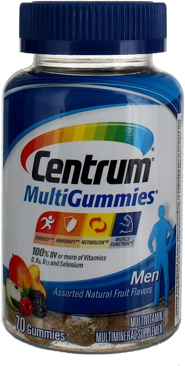 Centrum MultiGummies Men - Gummy Multivitamin with Selenium ...