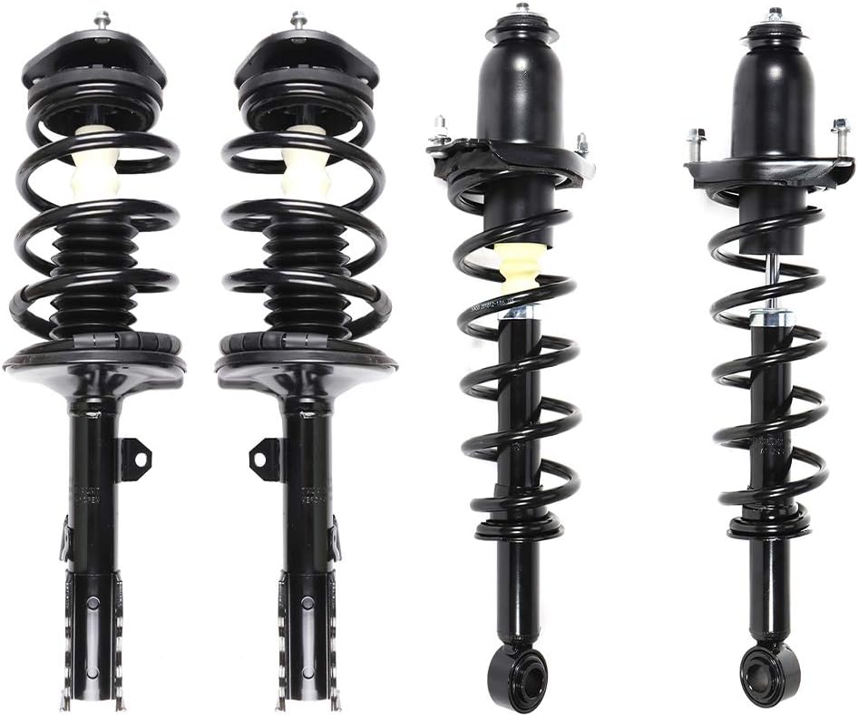 Front and Rear Complete Struts With Coil Spring Assembly fit for 2004-2009 for Toyota Prius Quick Suspension Struts Replace 172358FL 172357FR 172394L 172394R