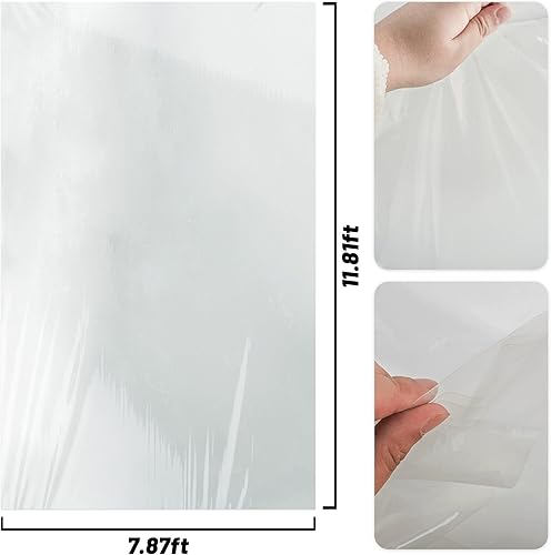 Miniatura 8 de Láminas de plástico transparente para invernaderos de 6 mil, película de plástico transparente para invernaderos, película de polietileno resistente