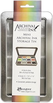 Ranger AIMA58434 Archival Mini Ink Storage Tin