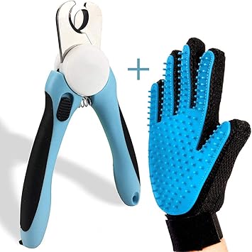 Amazon ペットブラシ手袋 爪切り 安全停止機能 保護設置付き ペット用爪切り ネイルトリマー 抜け毛取り ステンレス マッサージグローブ 犬 馬 ウサギ 猫 爪やすり付き 爪切り ネイルケア 通販