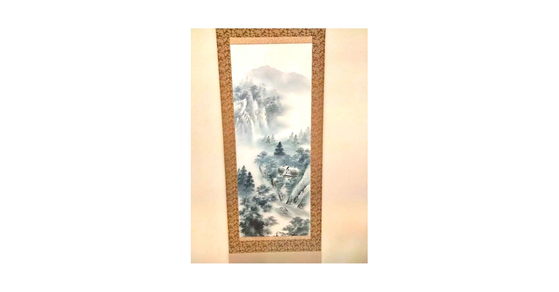 掛軸　紅樹青山 Amazon｜掛軸 掛け軸 和風モダン掛 現代日本画 端午の節句 出世