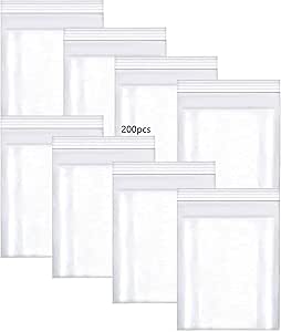 Sachets Zip Transparents 40x60mm - Lot De 100 - Plastique Alimentaire - Pour Bijoux, Petits Objets