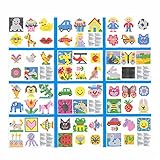 Für Bügelperlen Maxi 1 cm Motiv Vorlagen für Bügelperlen Maxi XL 66 Stück ca. 15x15 cm