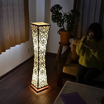 2セット◆ヒヤシンスフロアスタンド ◆アジアン風/ダイニング/リビング 照明 Amazon.co.jp : MANJA LAM-0500（LED電球標準クリア）アジアン照明