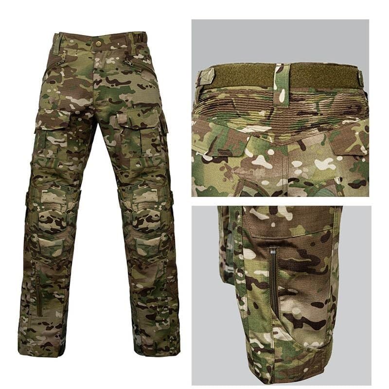 Ensemble d'uniforme De Camouflage Tactique avec Coudières Et Genouillères EVA for Airsoft Chasse