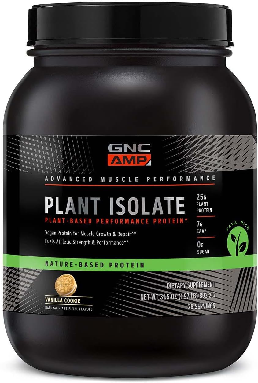 GNC AMP Plant Isolate Protein – Vanilla Cookie (28 Servings)
