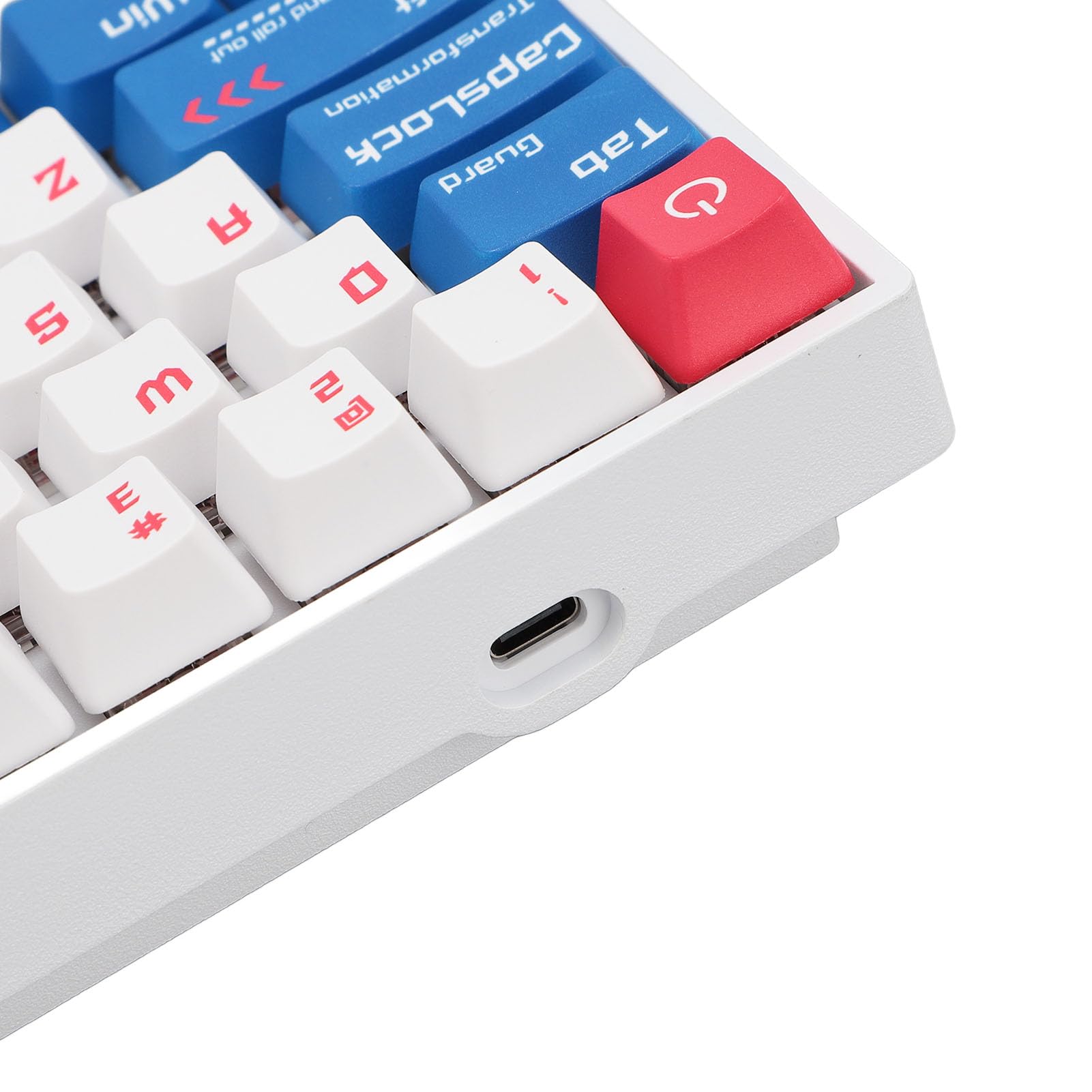 Cuifati Teclado Mecánico para Juegos de 68 Teclas para VALORANT, Teclado Mecánico Estilo Yoru, Mini Teclado para Juegos RGB para Jugadores de PC con - Interruptor Rojo