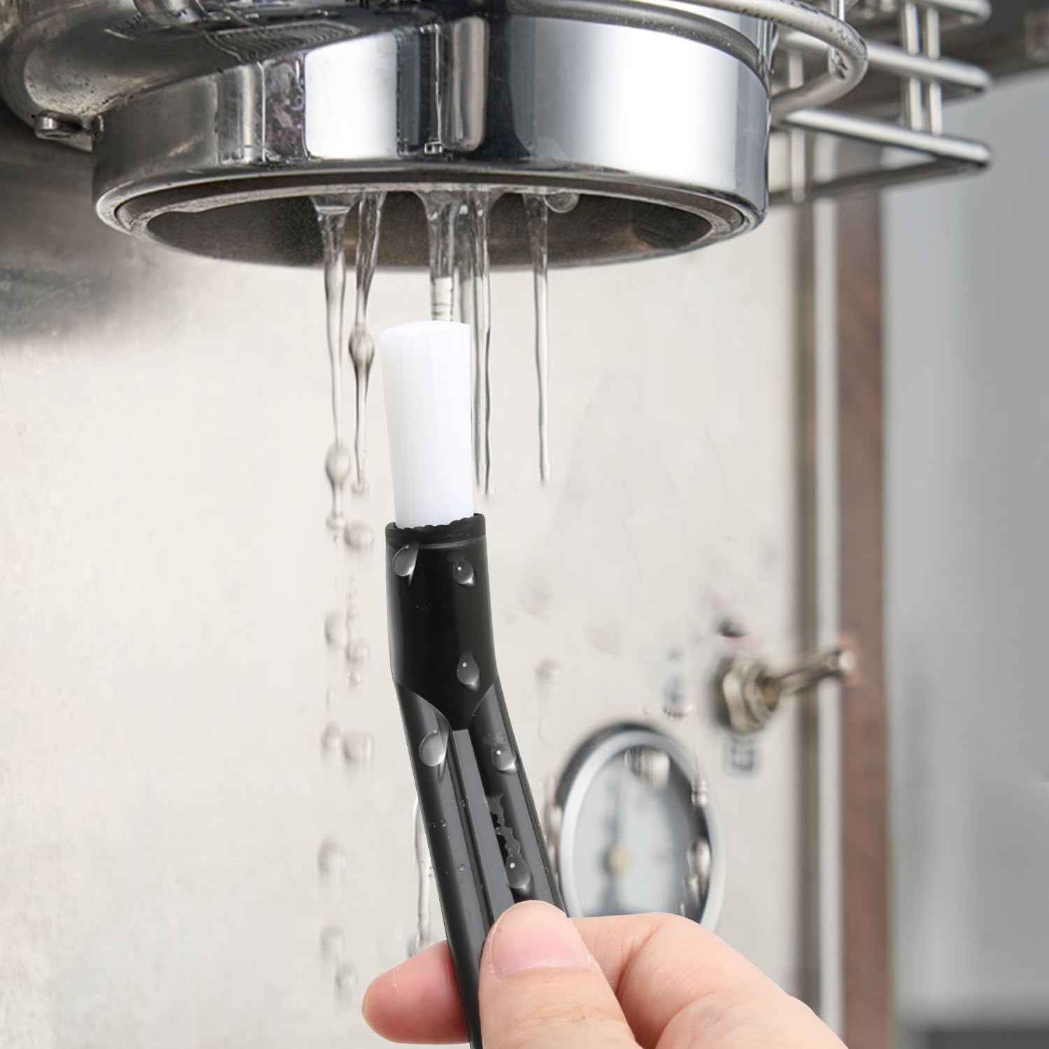 Juego de 15 cepillos de limpieza para cafetera, cepillo de limpieza para cafetera, cepillo de café, cepillo de cocina, soporte para cafetera, accesorios de limpieza