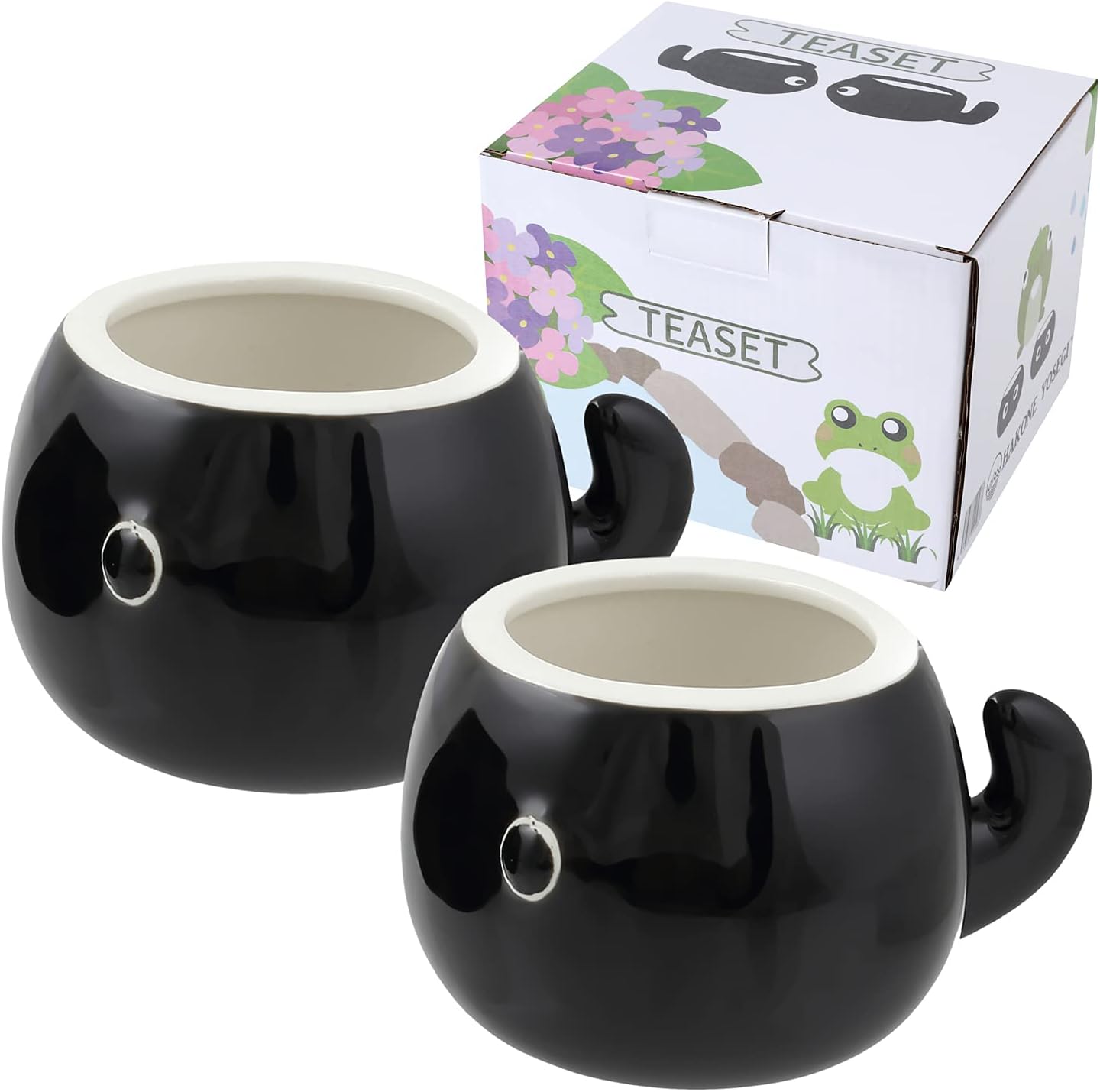 Frog tea pot (tea cup 2 set)