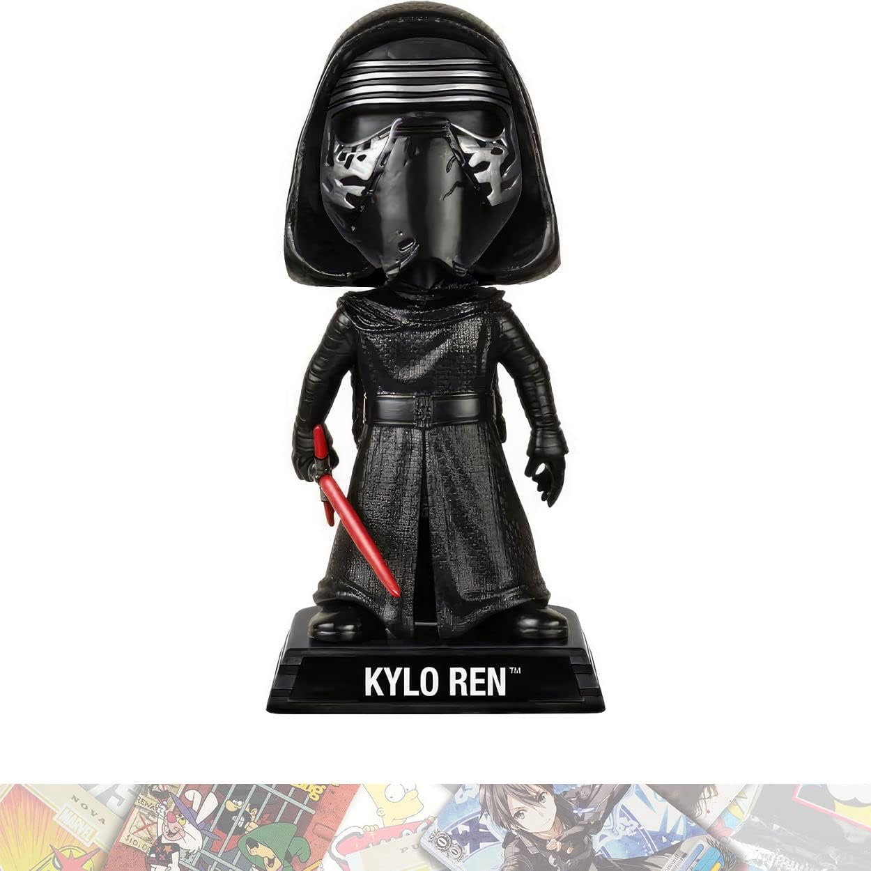 Funko Kylo R e n : Wobblers Bobble Head Figure Bundle with 1 Official S.W. Theme Compatible Trading Card (06244)