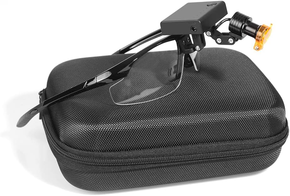 5W LED Integrated Headlamp Headlight+Glass with Optical Filter for Binocular Loupe Lamp DY-013-F Fix-on Glasses Clear Spot 4 Light Level