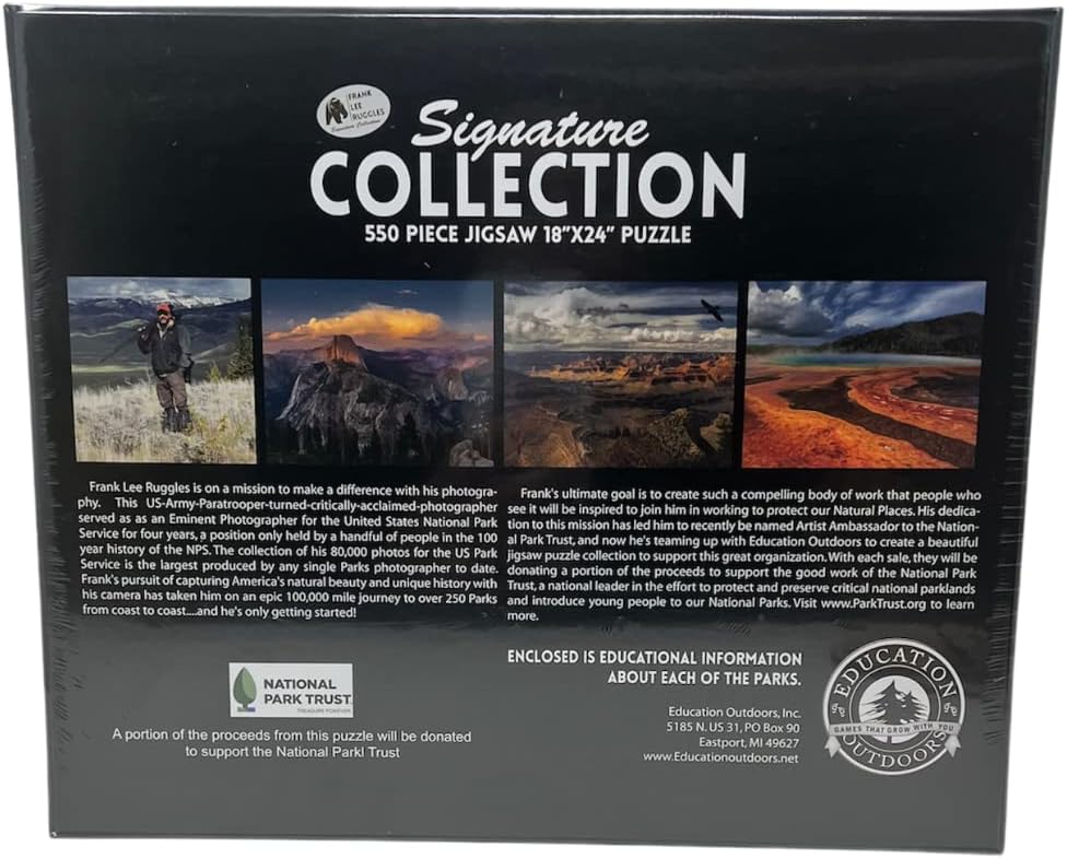 Education Outdoors Yellowstone Frank Ruggles Signature Collection Puzzle Jigsaw Puzzle