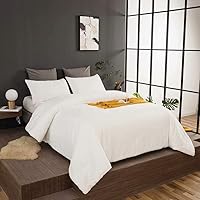 Vista 513 de CLOTHKNOW Juego de edredón de 3 piezas de color marrón caramelo, tamaño individual/individual XL, color terracota suave, color óxido con 2 fundas