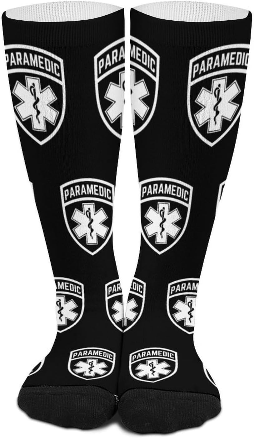 Star of Life EMS Knee High Socks Athletic Long Stockings Sport Casual Crew Tube Sock Boot 46cm