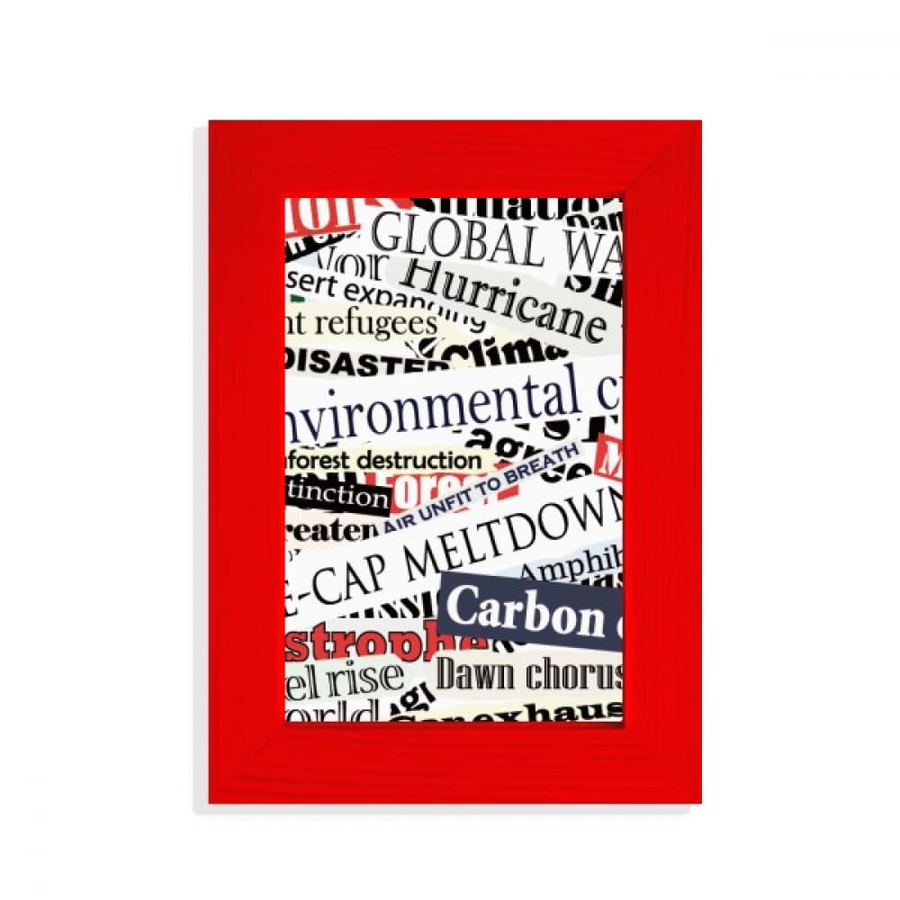 Cadre photo rouge Veins pour magazine et affiche format standard