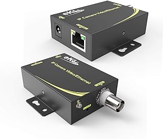IP Extender Kit Over Coax Cable Up to 6560ft(2000m) EOC Converter Ethernet Extender Set for IP Security CCTV Cameras
