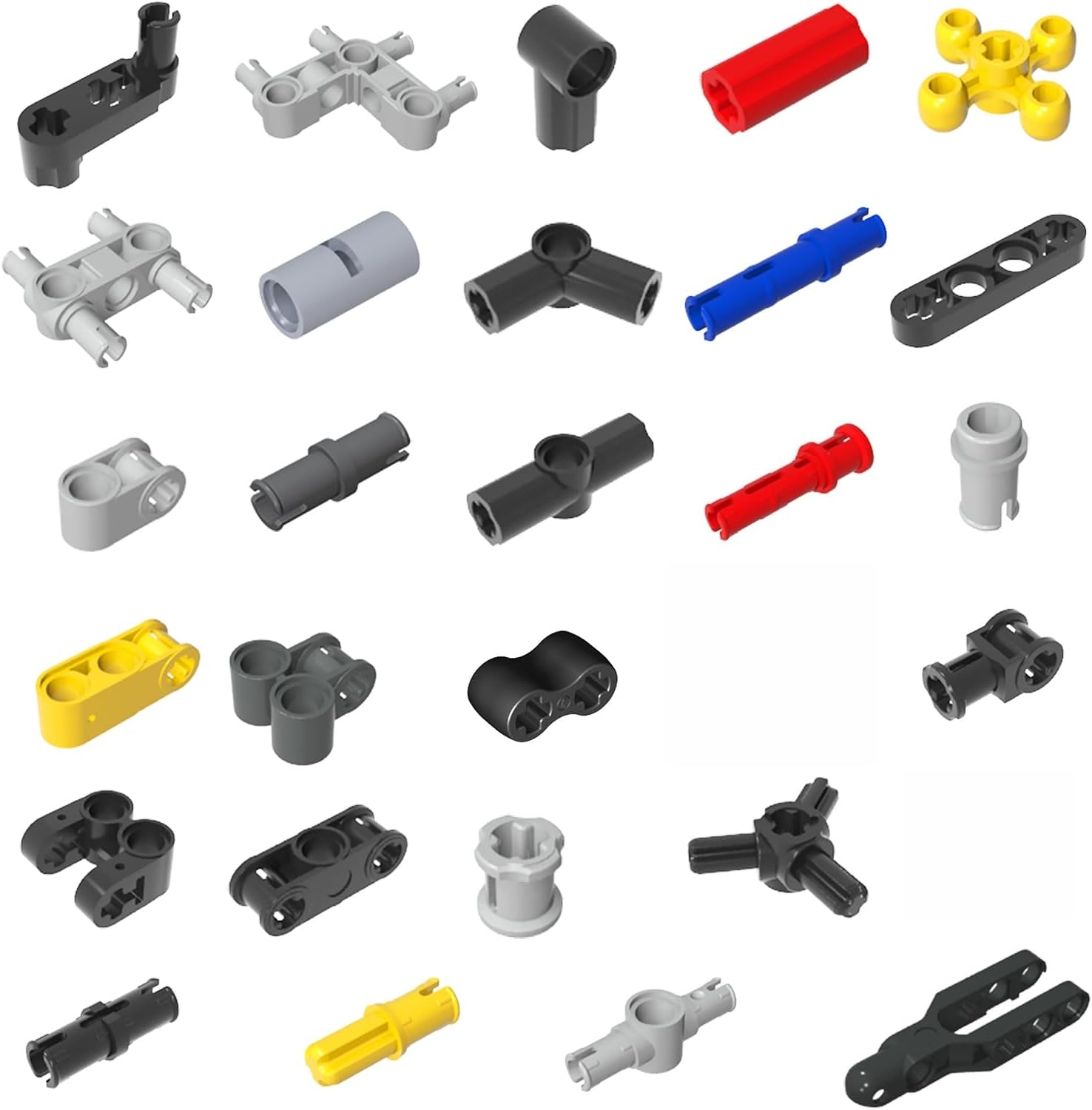 Technic Parts Compatible with Lego Bricks Pegs Joints Peg-Joints Pack Axle Building Blocks MOC 388Pcs/Set