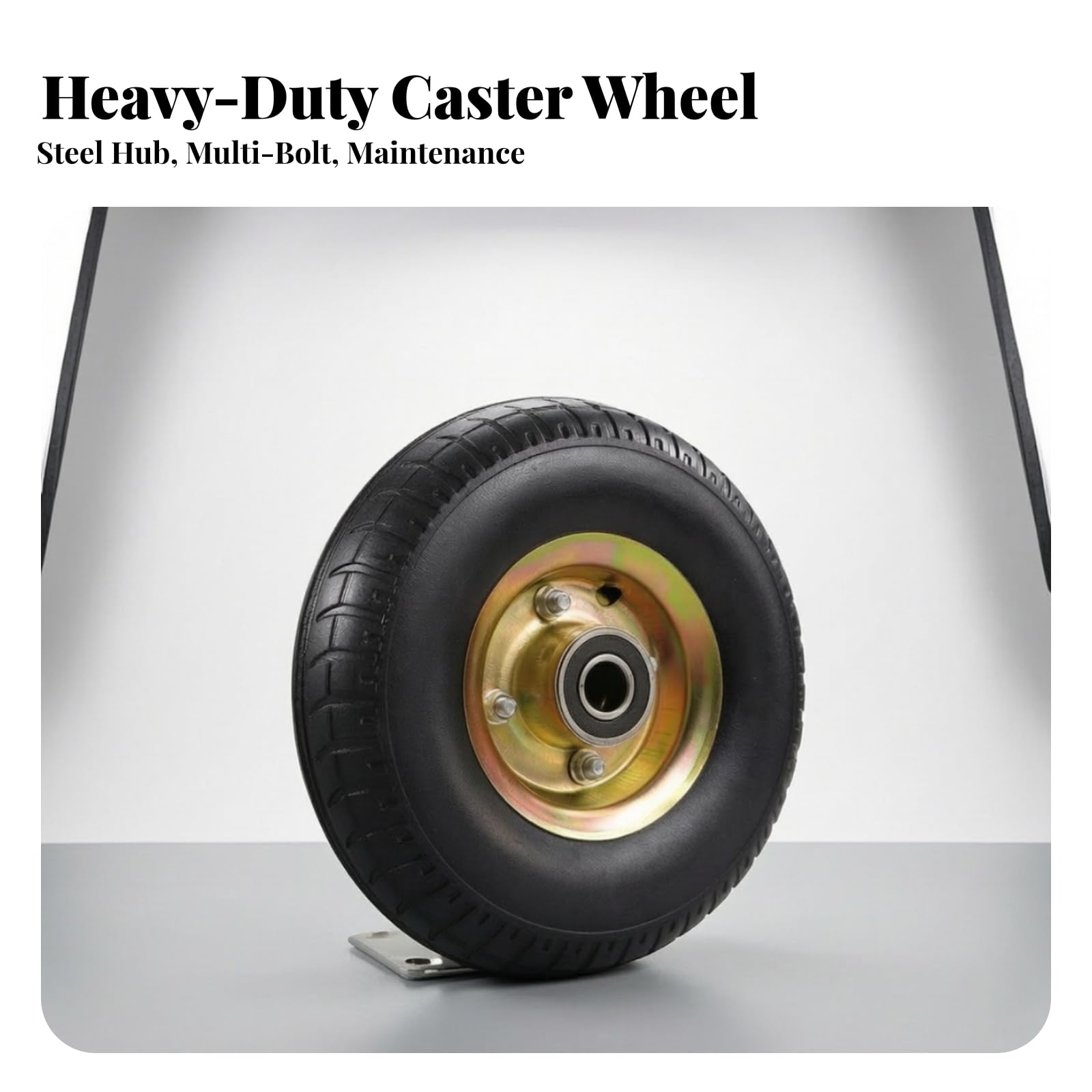 Roue En Caoutchouc Plein Industriel, style to 1, 10 Pouces 3,50-4