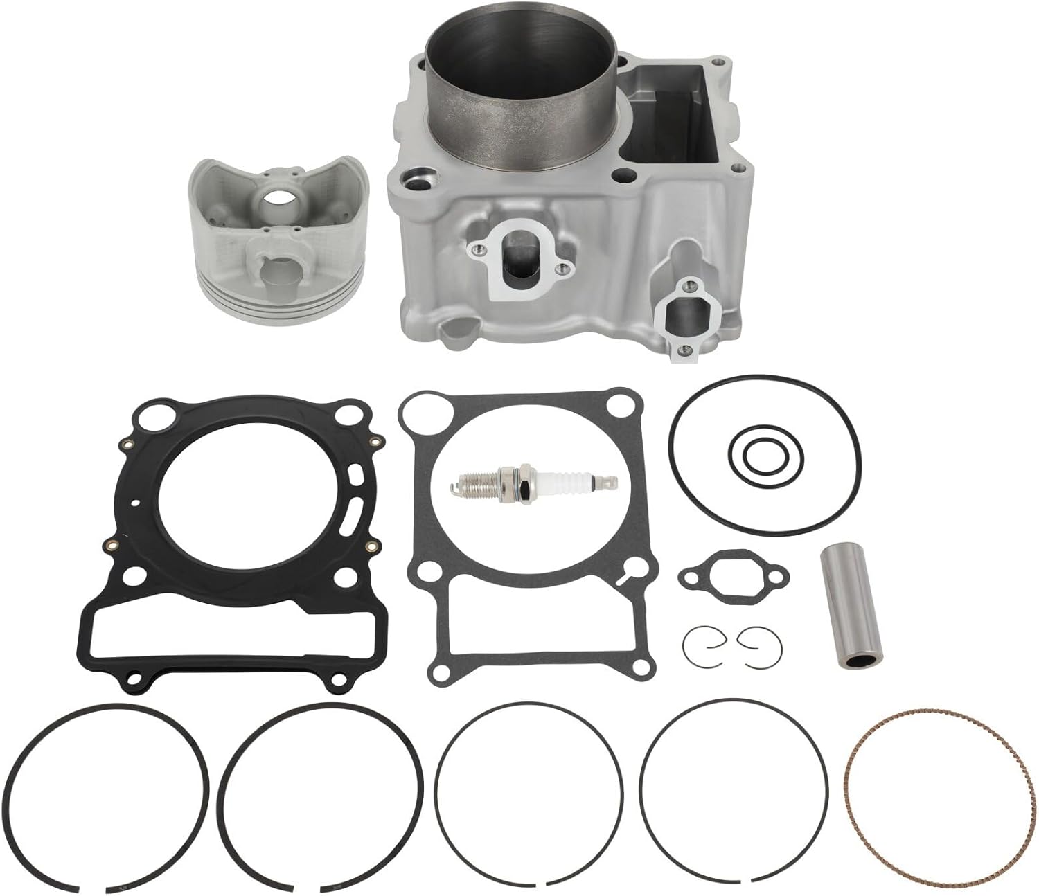 ECCPP Cylinder Piston Ring Gasket For Yamaha Kodiak 400 2000-2006,For Yamaha Grizzly 400 2007-2008 Compatible fit for Cylinder Piston Gasket Top End Kit 93450-22027-00