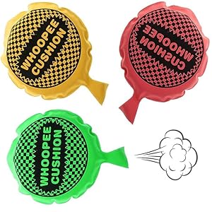 Whoopee Cushion, Novelty & Gag Toys, 3Pcs Whoopie Cushion, Tricky Prank Toy, Automatic Inflation, Party Toys Favor for Kids Boys Girls and Adults