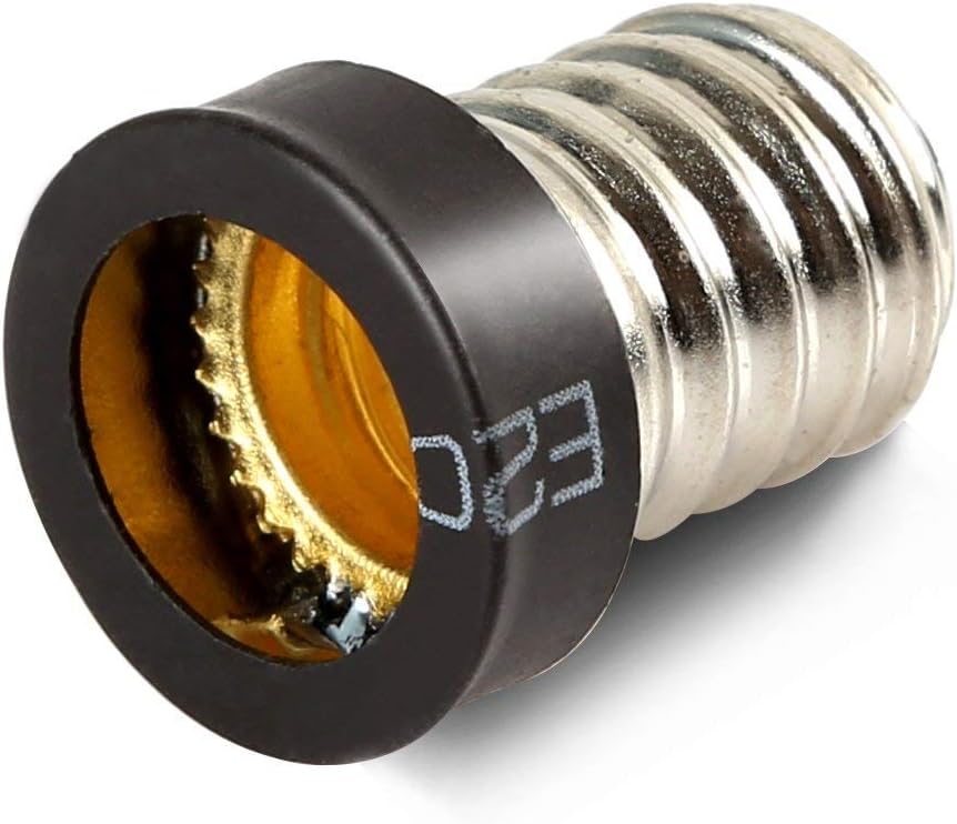 E14 to E12 Base LED Light Bulb Lamp Adapter Holder Socket Converter