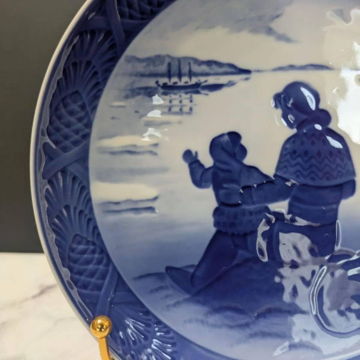 ロイヤルコペンハーゲン 1958年 イヤープレート グリーンランドの