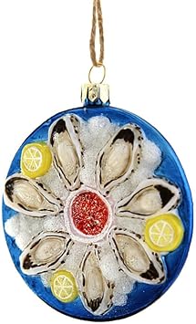 Cody Foster Plate of Oysters Ornament