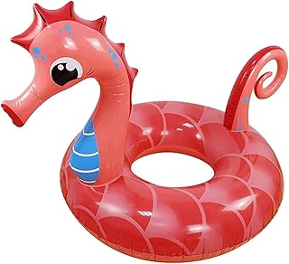 Natación Flotante de Caballito de mar de Color Rojo flotación Anillo de natación Anillos de natación Decoraciones Playa Juguetes de natación diseño único Anillos de baño Atractivos ergonómicos LWX