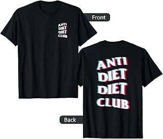 Anti Diet Diet Club Anaglyph Trippy Logo T-Shirt