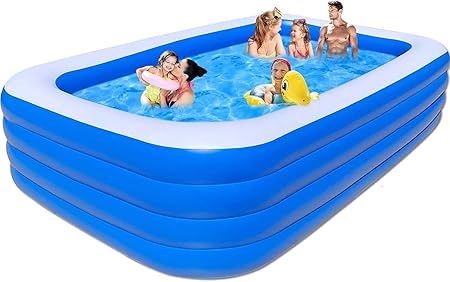 Amazon Co Jp Notokoon 大型 大人 ビニールプール ベビープール 水遊び 猛暑対策 スイミング 空気入れ必要 家庭用プール 屋内用 お庭 折りたたみ プール 305x185cmx72cm おもちゃ