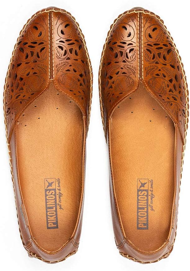 PIKOLINOS Jerez 578-4976 Women's Slip-On Moccasins - Premium Calfskin Leather - Removable Cushioned Insole, Flexible Sole, Lightweight Everyday Comfort