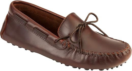 Minnetonka Men s Original Cowhide Driving Moccasin Dark Brown Lariat 10 D(M) US