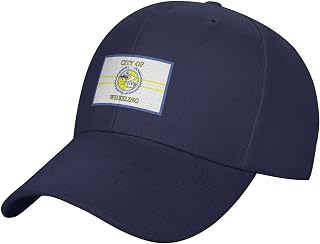 Classic Flag of Wheeling, West Virginia (1968-2018) Baseball Cap for Men Women Hat Soft Plain Dad Trucker Hats