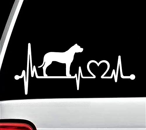 Miniatura 3 de Dogo Argentino Heartbeat Vinyl Decal Sticker for Car Window Dogo Lifeline Decal | BG 837