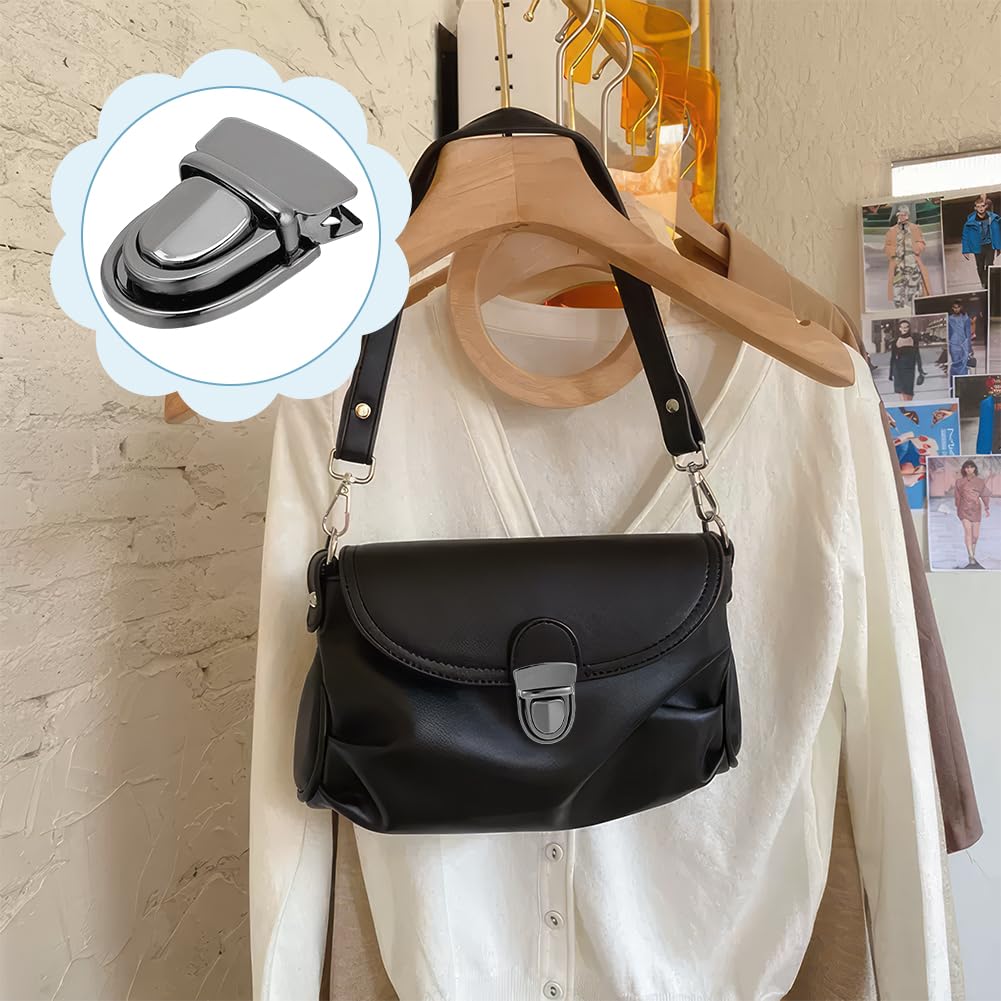 Csirnto Fermoir Cartable 18 Pièces - Or, Argent, Bronze | Pour Sac à Dos, Valise | Fermoir à Pression | DIY Et Réparation