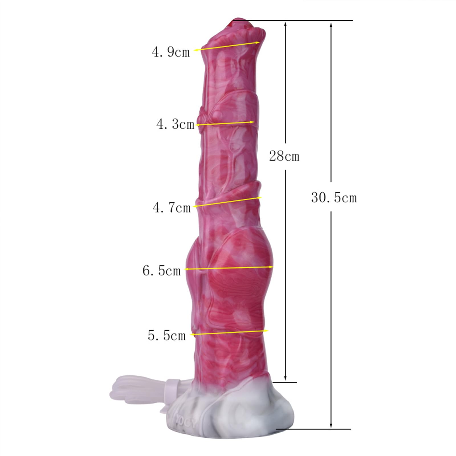 AMAZBEE Dildo squirt per uomini e donne dildo anale in silicone con potenti ventose dildo cavallo con funzione squirting giocattolo del sesso per adulti (Pink)