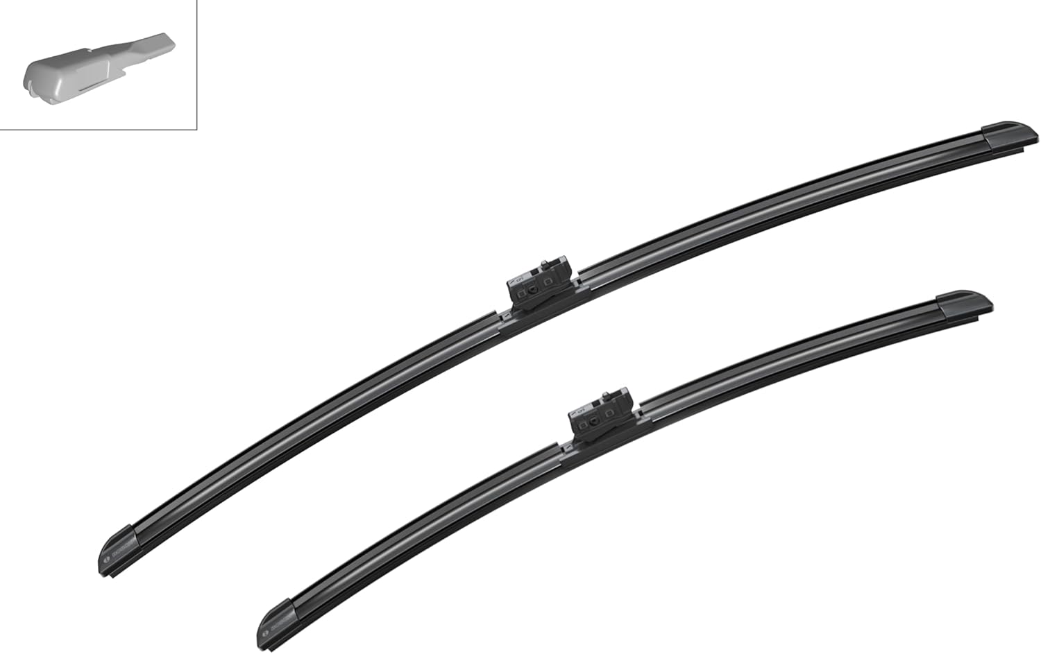 Bosch Automotive eA204S Aerotwin Windscreen Wipers, Length: 600/475 mm, 1 Pair of Windscreen Wipers, E-Commerce Suitable Packaging