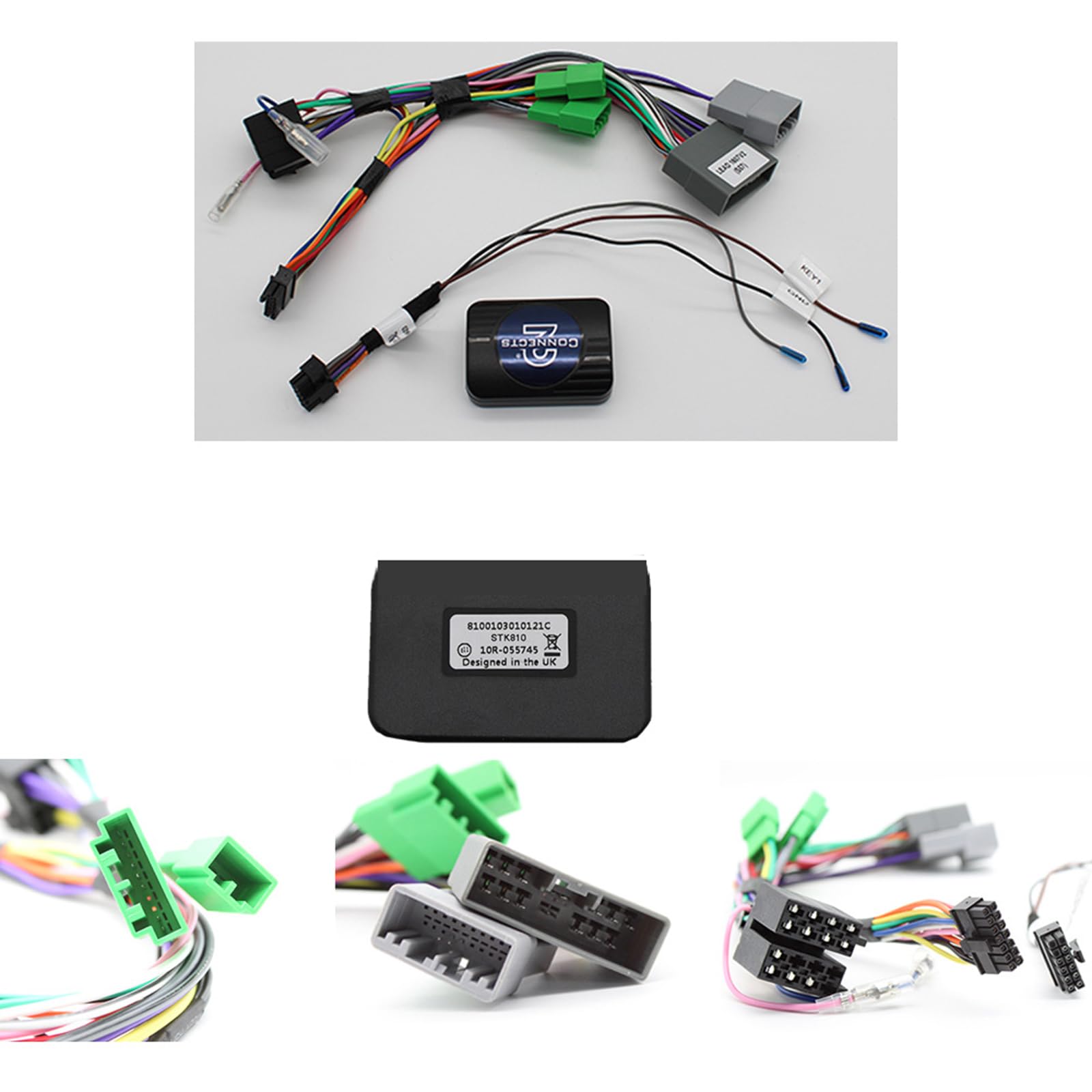 Adaptador de cable de alimentación + Canbus para Europa 2005-2011 H-onda Civic Modificado Android Navigation Radio Preserve Original Car Pequeña información sobre la función de la pantalla