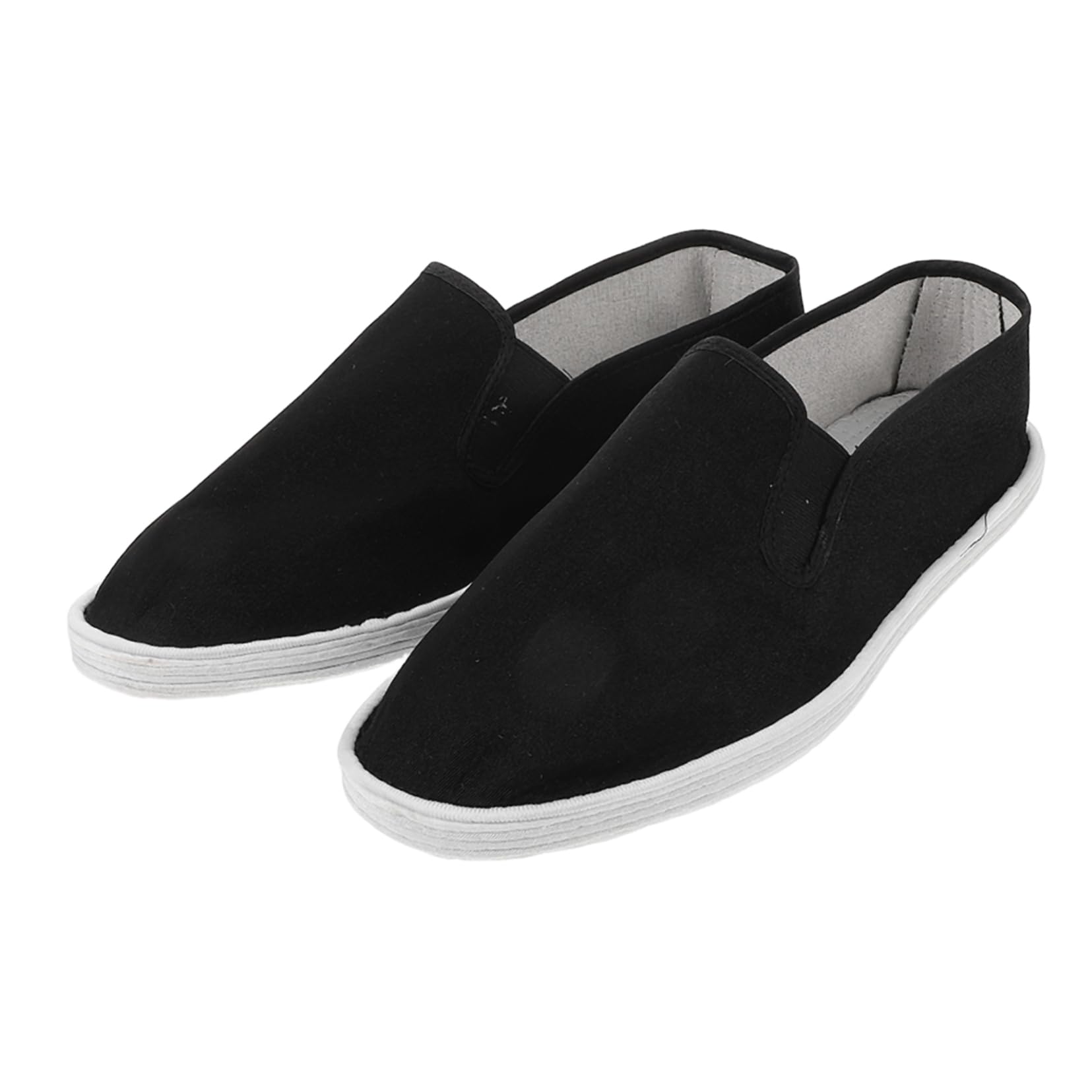 ibasenice Tai Chi Shoes Men's Martial Arts Shoes Cotton Sole Soft Comfortable Traditional Chinese Design Black