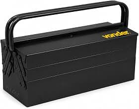 Caixa Metálica Sanfonada Para Ferramentas, Com 5 Gavetas, 50 Cm X 19 Cm X 20 Cm, Vonder