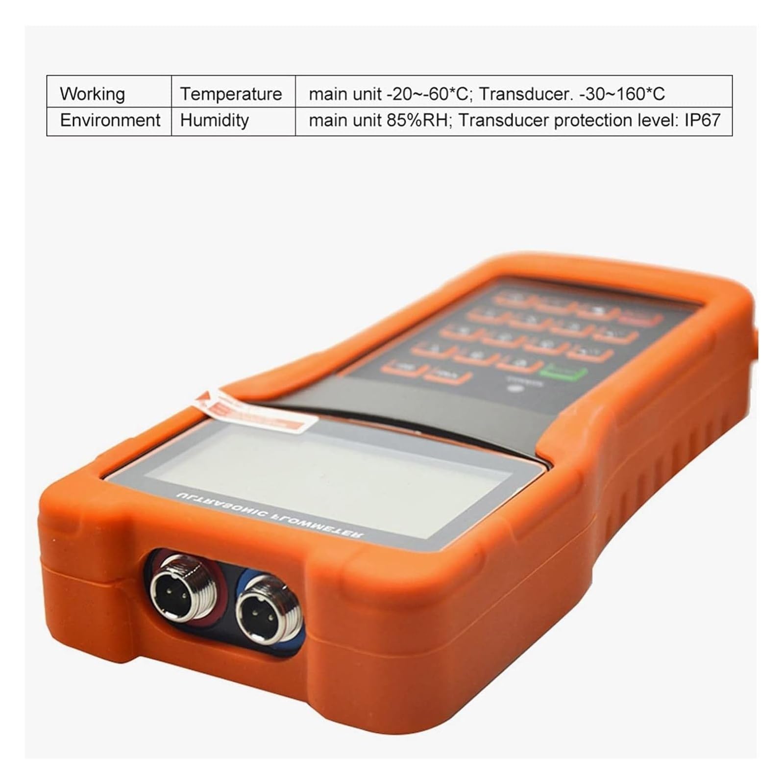 Caudalímetro ultrasónico, medidor de Flujo de Agua Digital con Sensor de sujeción, Tubo DN15-6000mm, para Uso HVAC, Industrial y químico