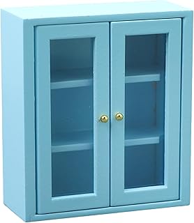 木製キャビネット おもちゃ フィギュア ディスプレイ シェルフ モデル リアルなキャビネット ドールハウス 装飾 ディスプレイ アクセサリー