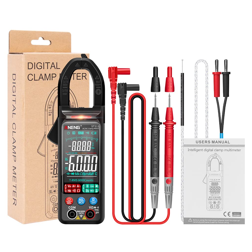 Multimètre ANENG ST212 ampèremètre numérique précis avec grand écran couleur LCD