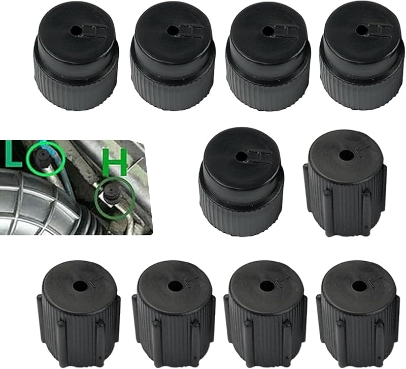 Kit de Tampas para Válvulas de Serviço do Ar-Condicionado Icyfond R134a – 10 unidades