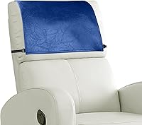 Vista 19 de Funda para reposacabezas para silla reclinable, protector para reposacabezas de piel sintética con correas elásticas, fundas para reposacabezas