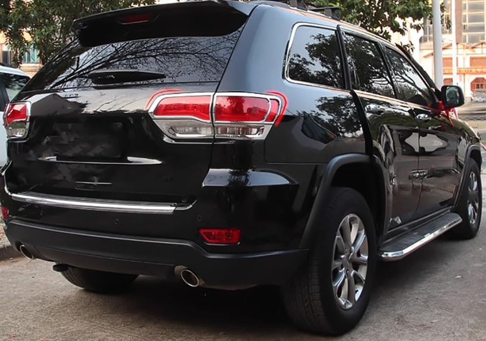 Car Accessories Fit for Jeep Grand Cherokee 2014-2020 ABS Chrome Exterior Rear Tail Light Cover Trim 4PCS Set