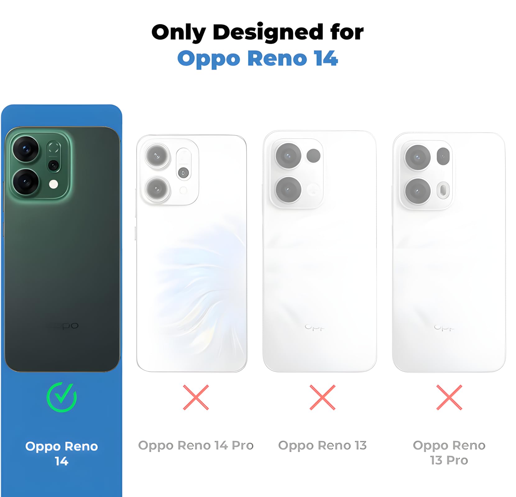 DL3 Mobilak Case Back Cover for OPPO Reno 14 5G, Sleek Frosted Translucent Back Only Compatible with Wireless Magnetic Accessories | Anti-Scratch Shockproof Phone Case (Gray)