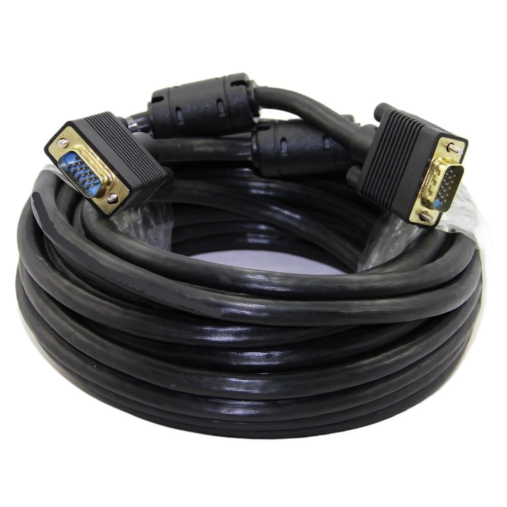 Kabel VGA męski 3+6 HD przewodowy 15PIN do projektora LCD monitora PC 1,5 m 300 cm 5 m 10 m 20 m (1,5 m)