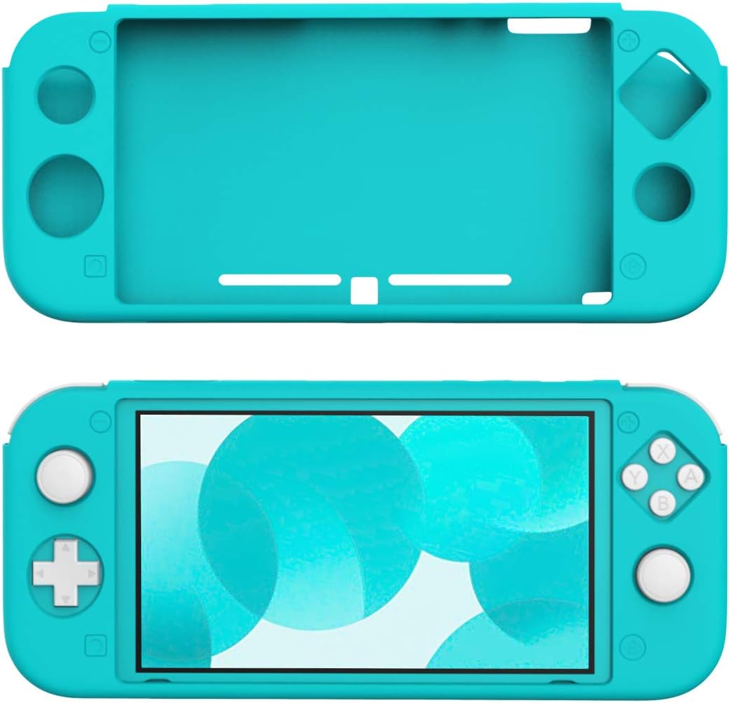 TiMOVO Cover for Nintendo Switch Lite Case, Anti-Slip Soft Silicone Cover Case Protective Shell for Nintendo Switch Lite Console - Turquoise